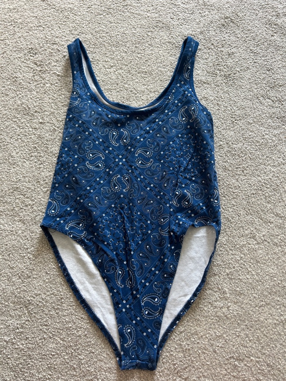 Bandana patterned bodysuit